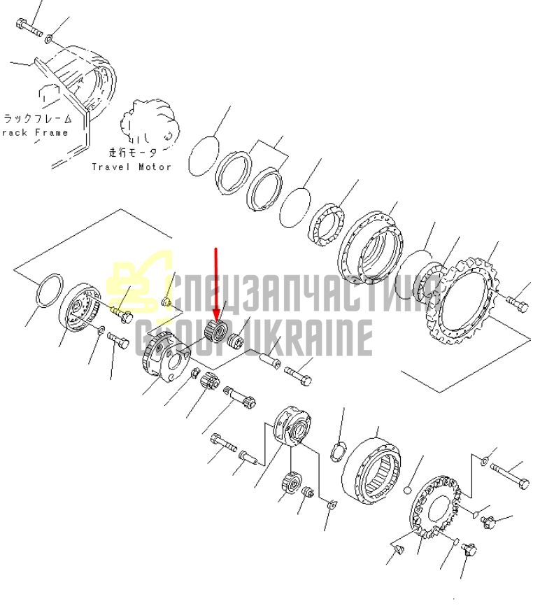 20Y-27-13220 Шестерня планетарна Komatsu PC200-5