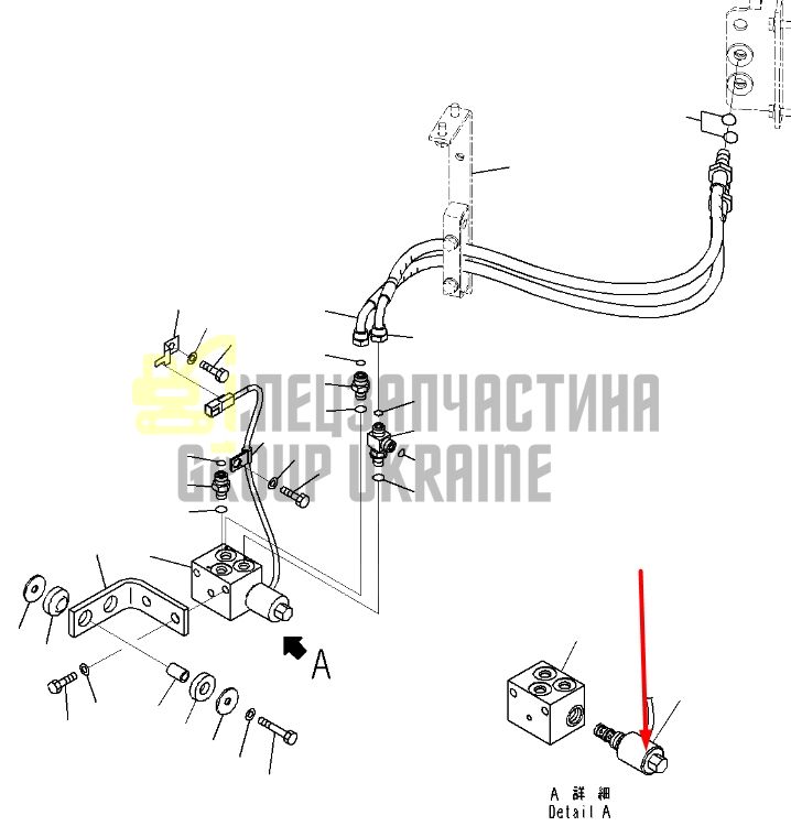 Komatsu 20Y-60-11713 Електромагнітний клапан PC200, PC220, PC300, PC350