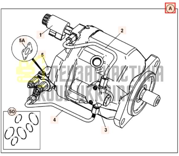 JCB 333/D5108 Насос гідравлічний у зборі Bosch Rexroth