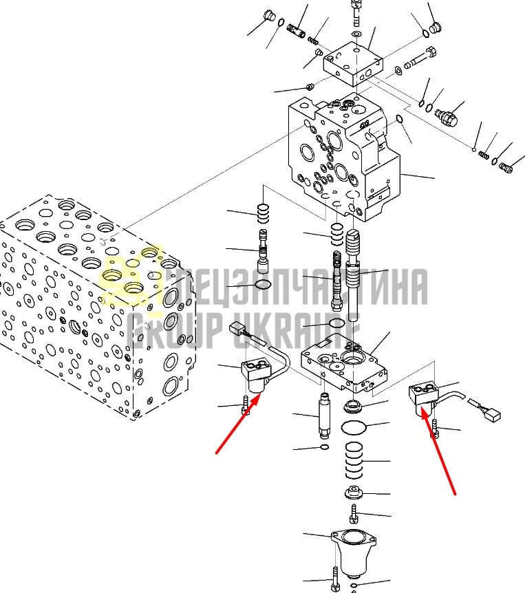 Komatsu 702-21-57400 Електромагнітний клапан для PC200, PC220