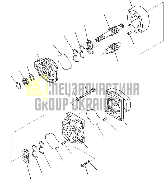 Komatsu 705-21-42130 Насос гідравлічний для WA430