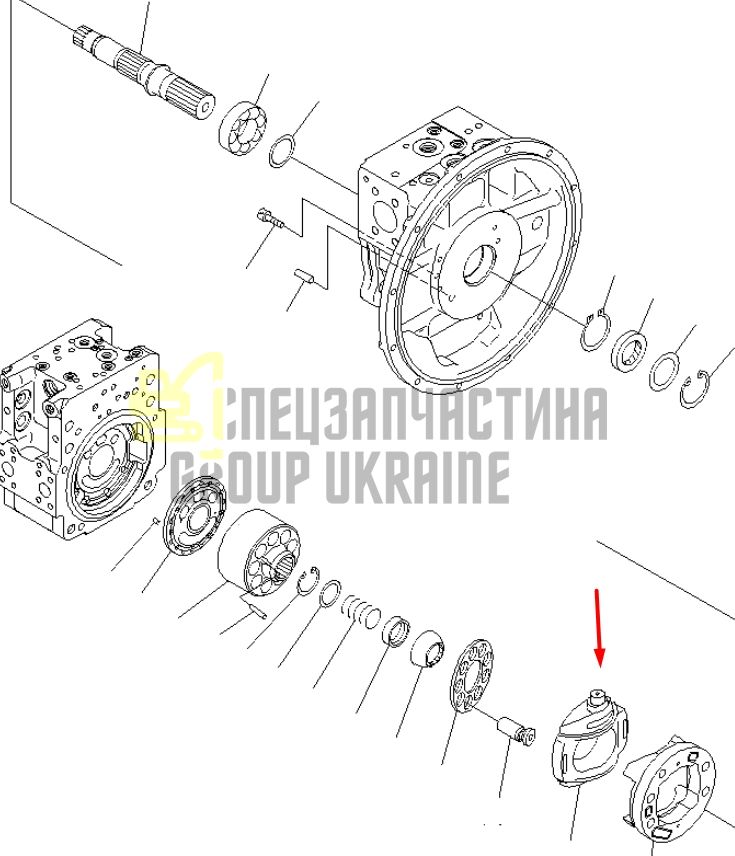 Поворотна плита 708-2L-06190, 708-2L-33450 для Komatsu HPV95 Handok