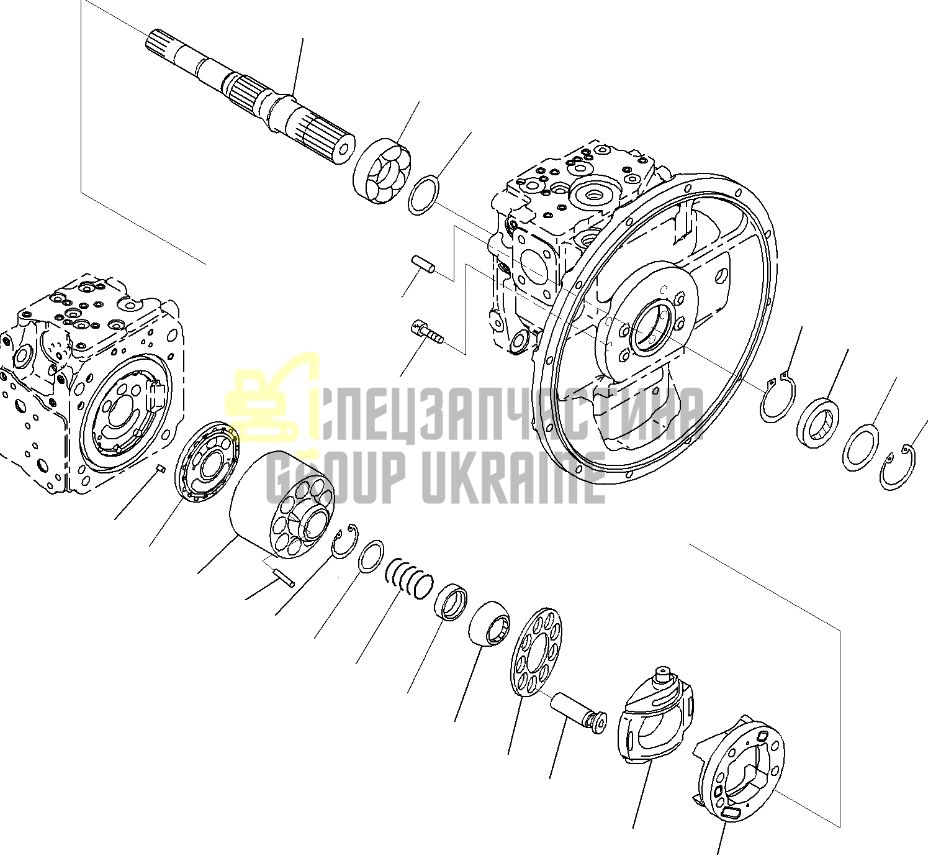 Підшипник роликовий 708-2L-32150 для гідравліки Komatsu HPV95