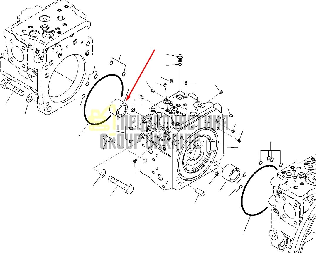 Komatsu 708-2L-32260 Підшипник для гідравліки HPV95