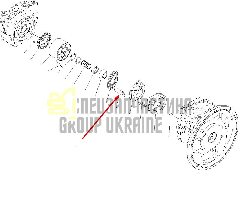 Komatsu 708-3D-13340 Плунжер для гідравліки HPD56 Handok