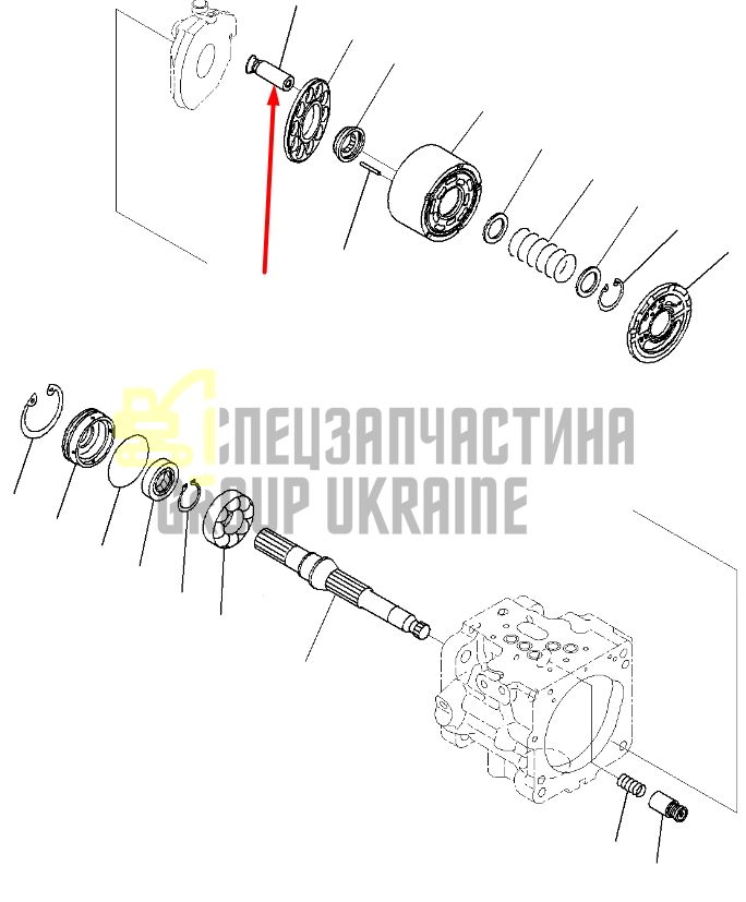 Плунжер 708-3S-13520 для гідравліки Komatsu LPD25 Handok