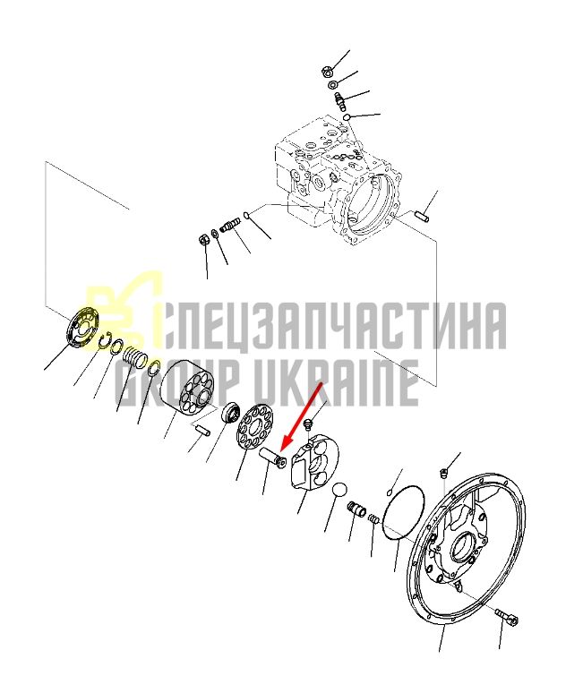 Плунжер 708-3T-13312 для гідравліки Komatsu LPD45