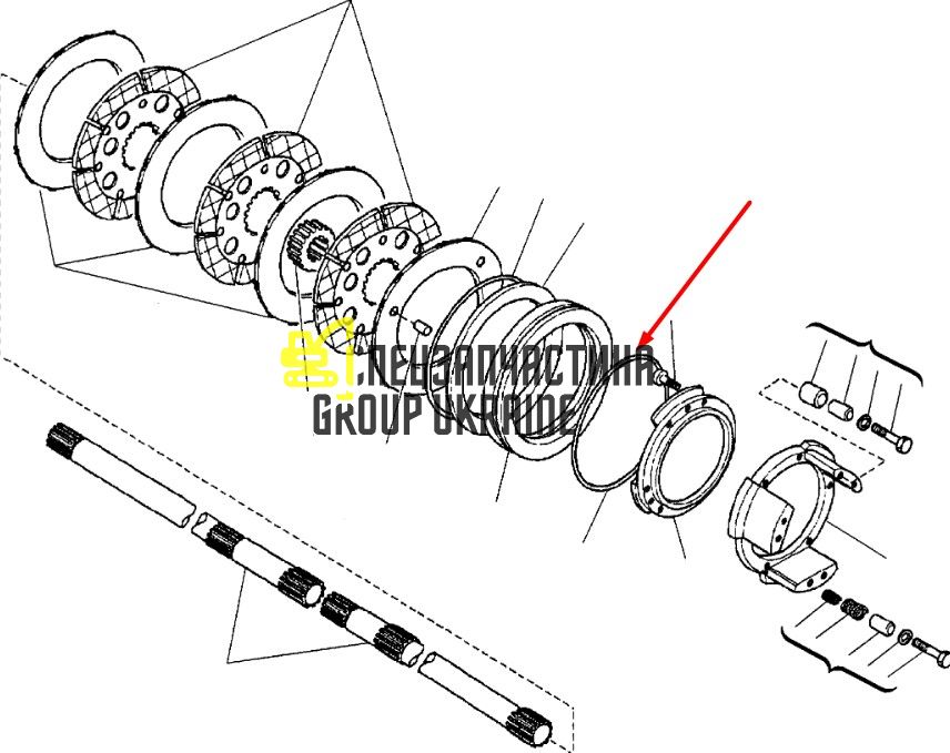 CA0133758 (133758, S06/42689, 1990700) Кільце ущільнювача Komatsu WB93/97-S/R