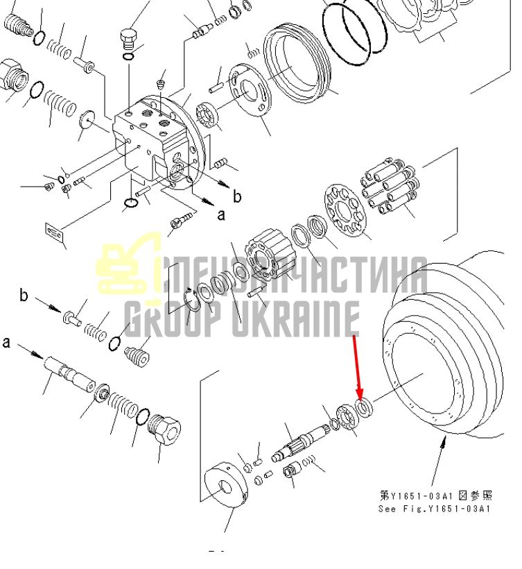 TZ15Z-22-42-10 Сальник вала Komatsu PC100