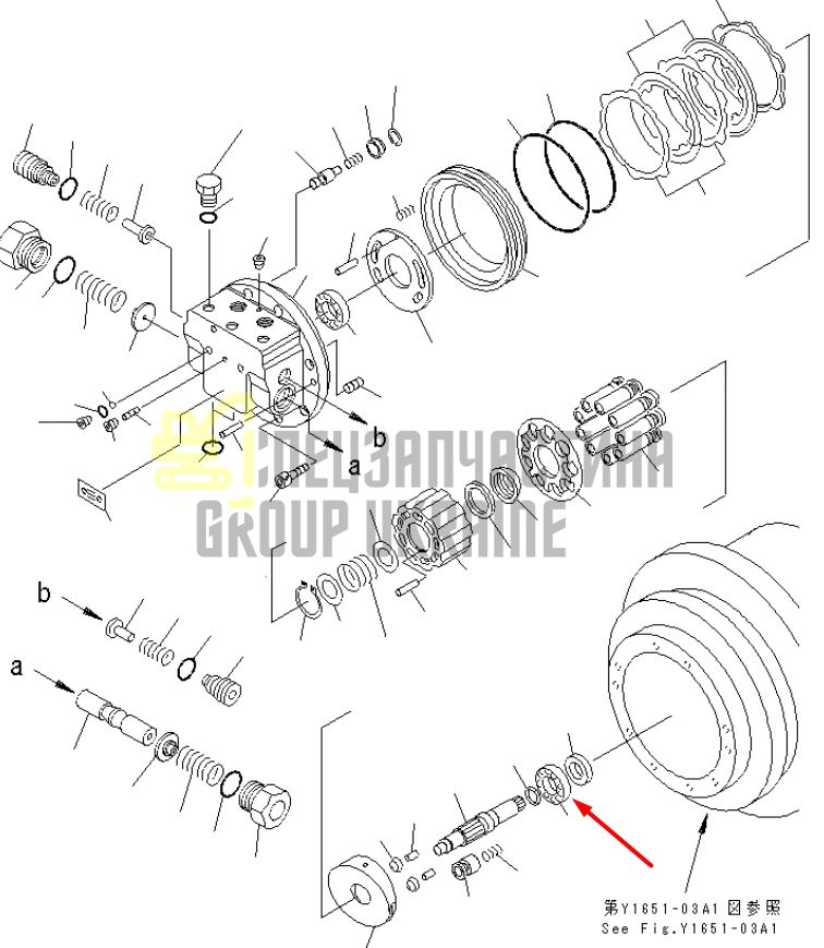 TZ263B2048-00 Підшипник в редуктор ходу Komatsu PC100