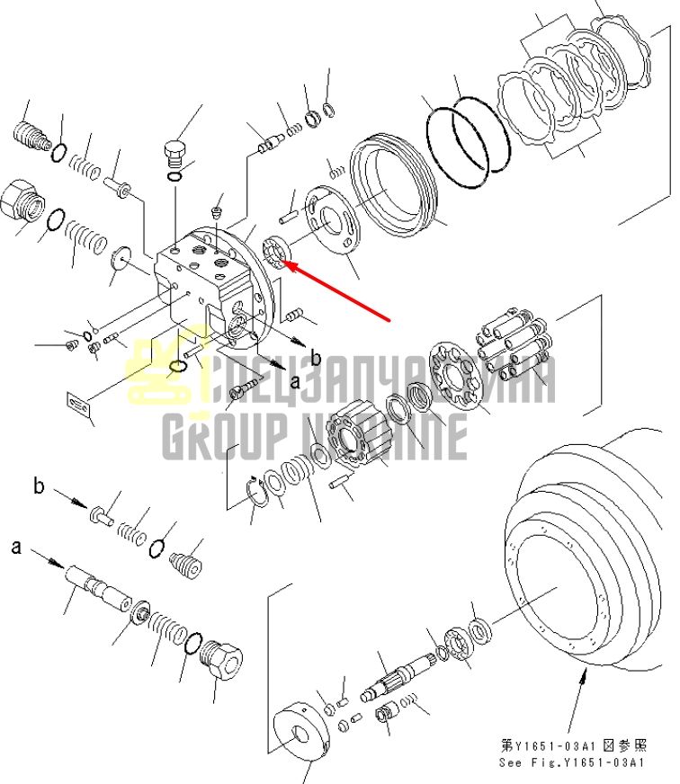 TZ263B2049-00 Підшипник в редуктор ходу Komatsu PC120