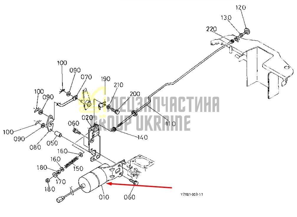 Придбати Kubota 15471-60010 Соленоїд зупинки (глушилка) для D1503, D1703