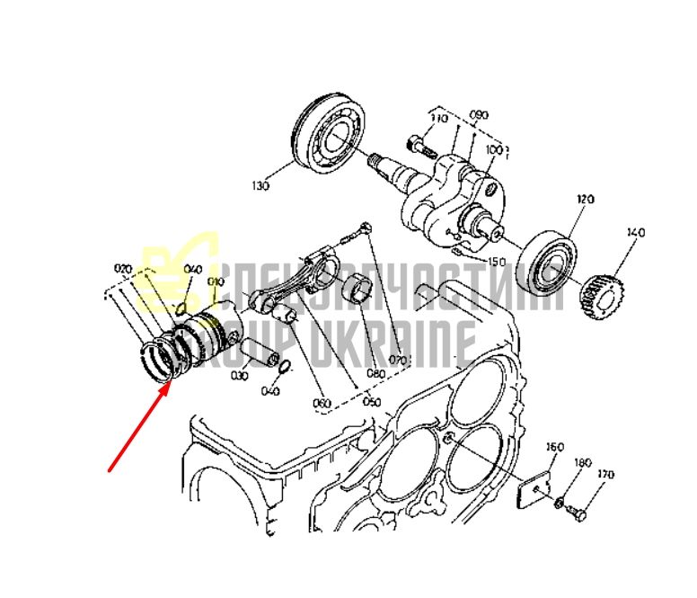 Придбати Kubota 15531-21050 Кільця поршневі для D950, V1200