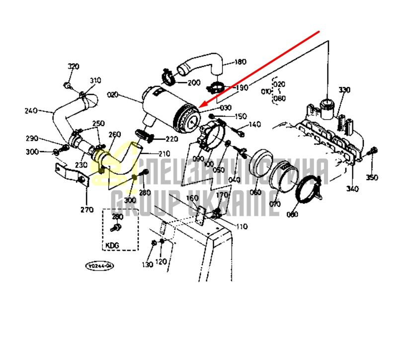 Придбати Kubota 1560611080 Фільтр повітряний для L2850