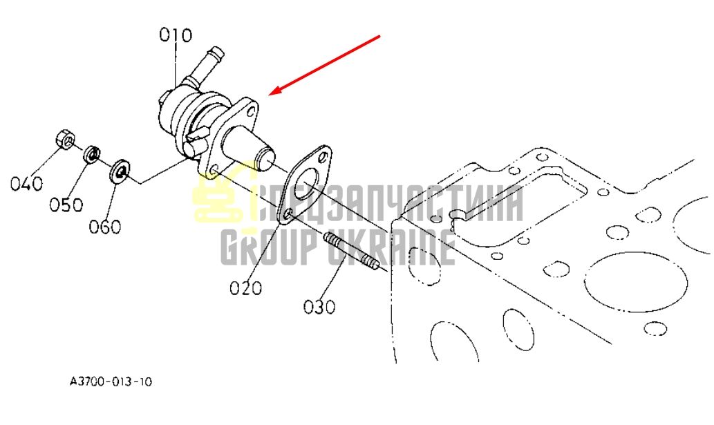 Придбати Kubota 17121-52030 Насос підкачки палива для D1403