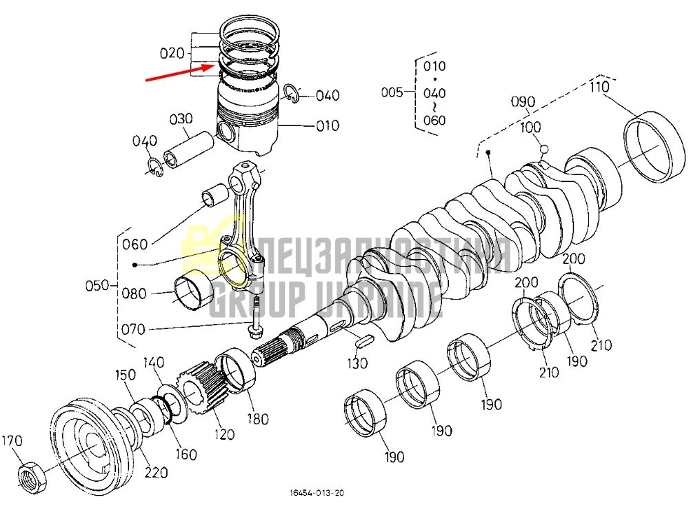 Придбати Kubota 16467-21050 Кільця поршневі для D1503, V2003