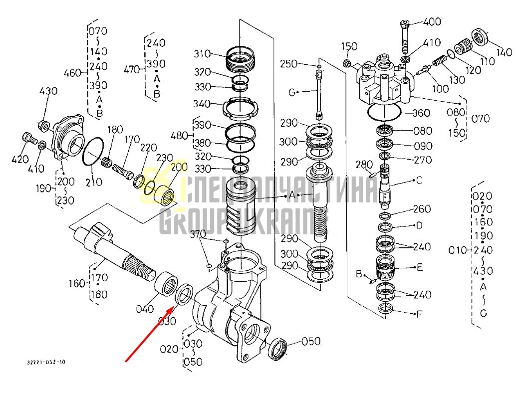 Kubota 35270-16140 Манжета рульової колонки для B2320