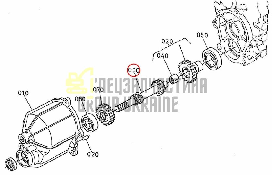 Придбати Kubota 37410-75510 Вал повного приводу