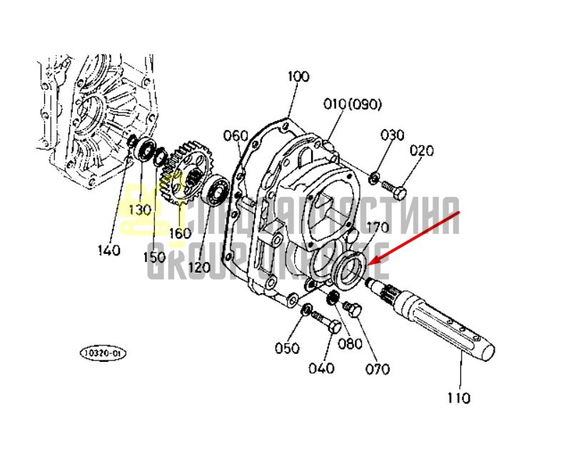 Придбати Kubota 66911-17810 Сальник задньої півосі для B1700