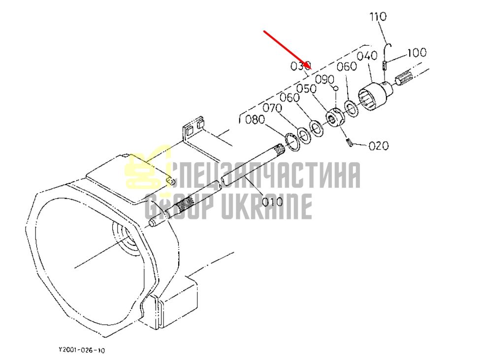 Придбати Kubota 67211-14122 Муфта кардана для B5200
