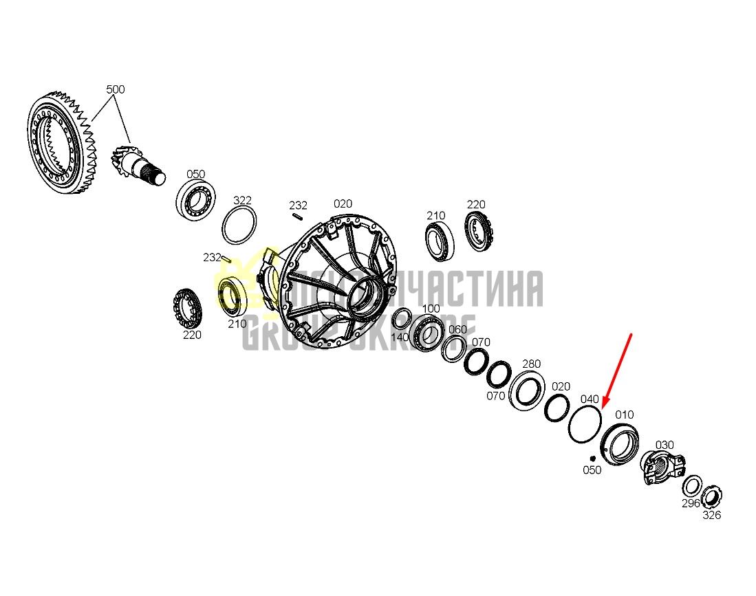 7624180 (0634304616) Кільце ущільнювача Liebherr L576