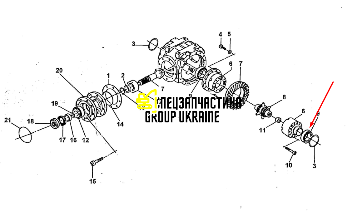 005.09.0496 Роликовий конічний підшипник Manitou Faresin Dana spicer 5H.005090496 Dieci