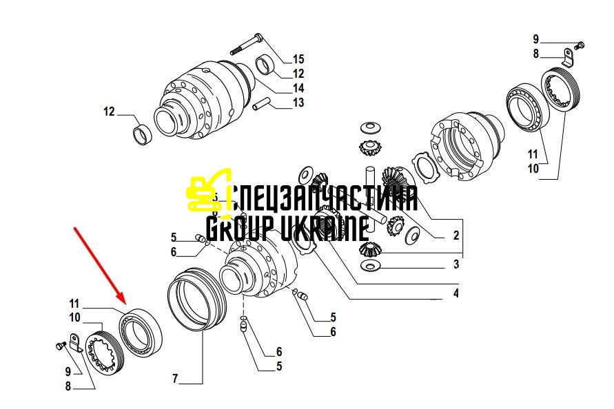 75312404 (027367, 11709314, 6193375M1, 199-0656) Підшипник роликовий конічний New Holland, Carraro 65x100x23