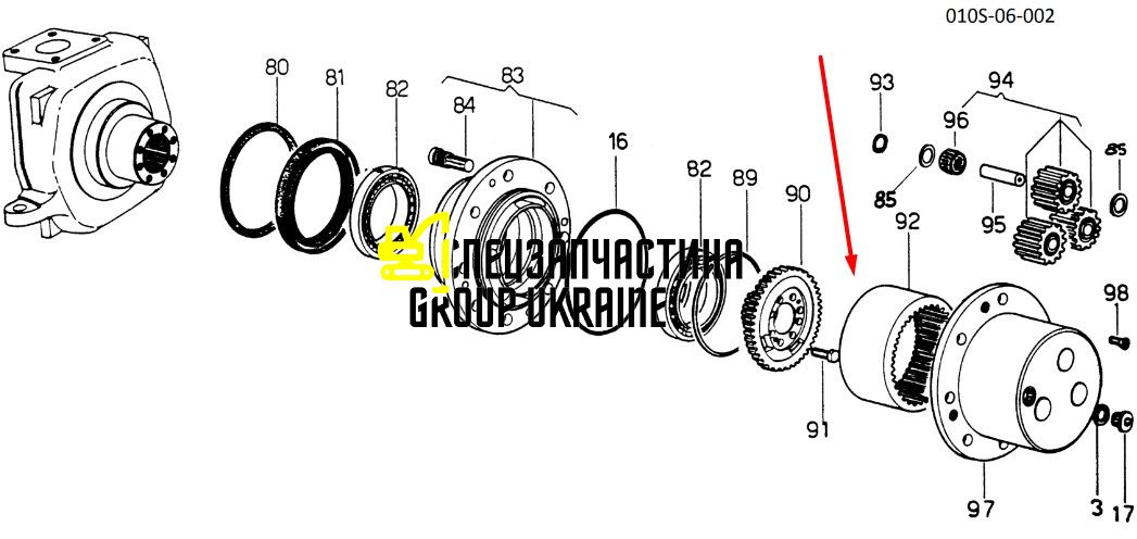 133742061 Сонячна шестерня New Holland