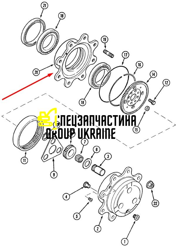100558A1 Колонка New Holland 125343
