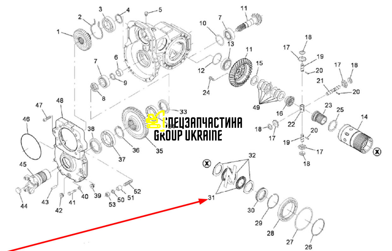 1110404501 Диск фрикційний Manitou Dieci Faresin Dana spicer