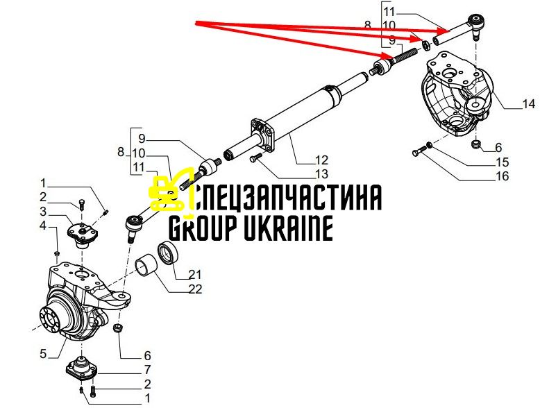 1537620C2 (124889) Рульова тяга New Holland, Carraro
