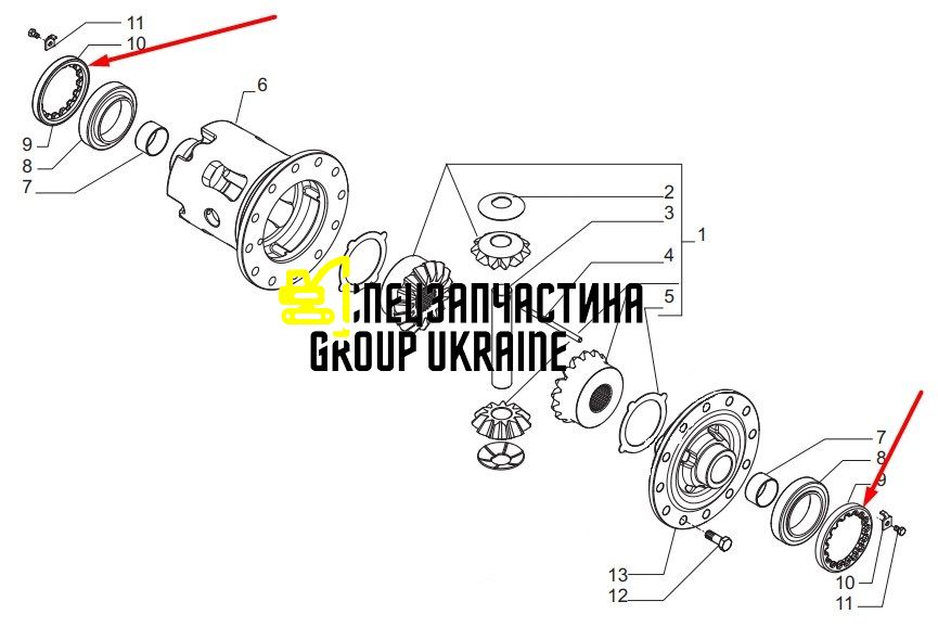 85827745 (125445, A3034505, P3034505A) Гайка New Holland, Carraro