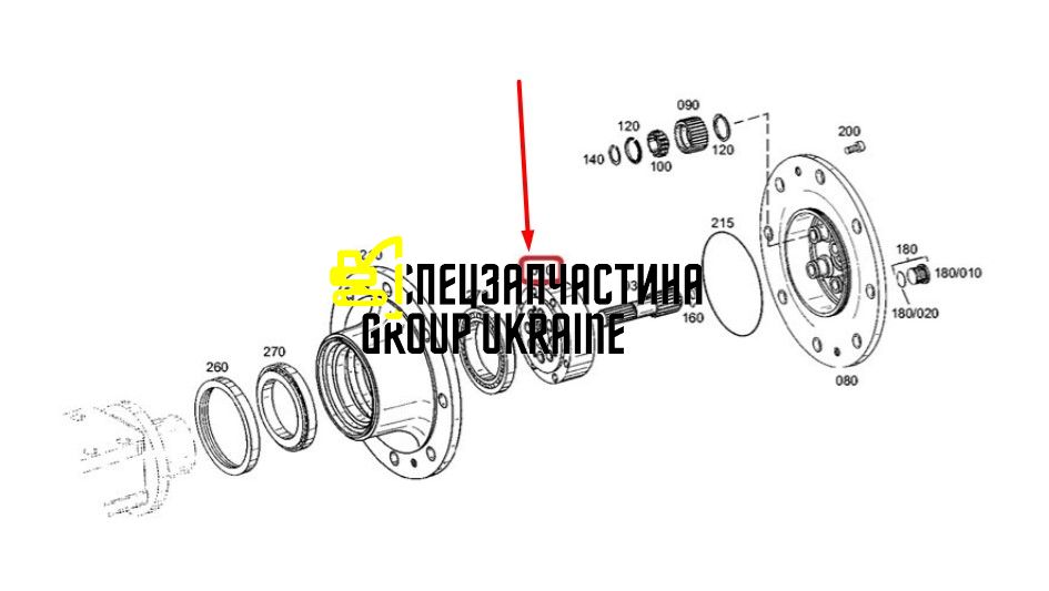 Шестерня сонячна / планетарна бортова передача New Holland, DANA SPICER 133700420751