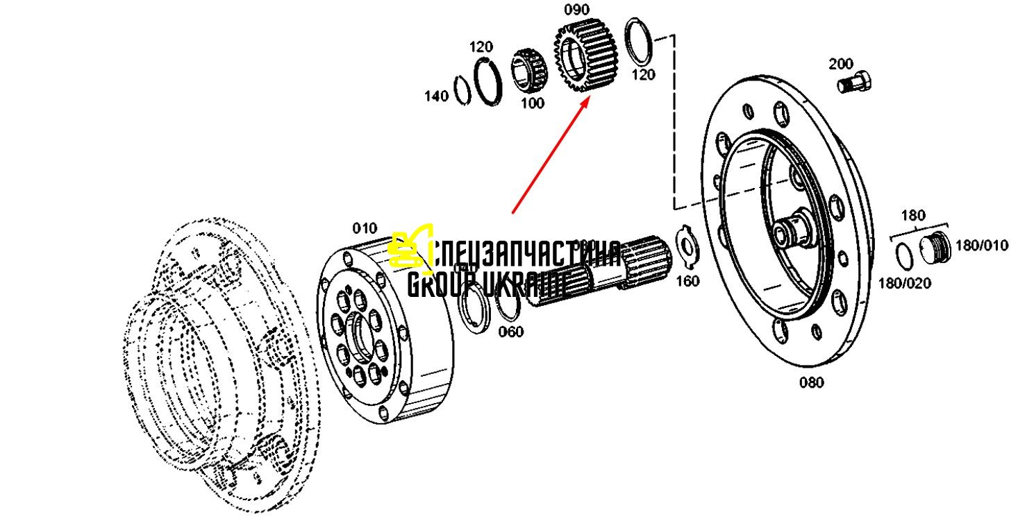 Супутник 133700420755 (4472304162) New Holland, ZF
