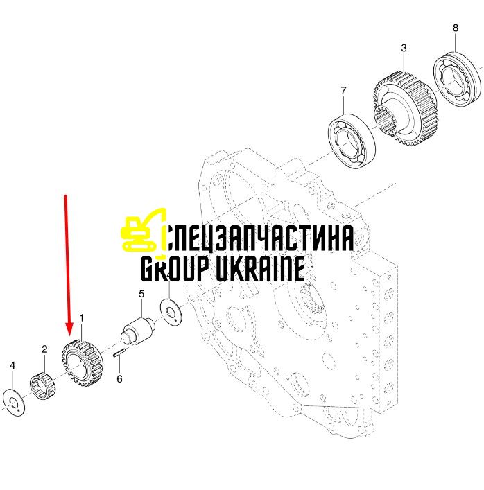 219220A1 Шестерня New Holland, Dana Spicer Т12000