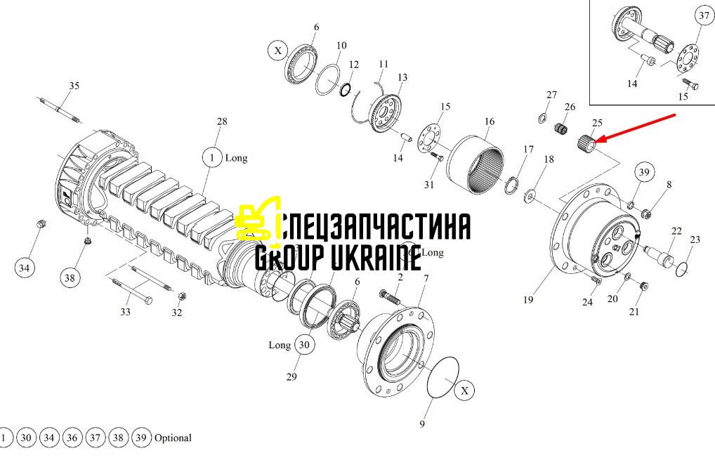 153310279 (738.06.022.01) Планетарна шестерня, сателіт New Holland, Dana Spicer