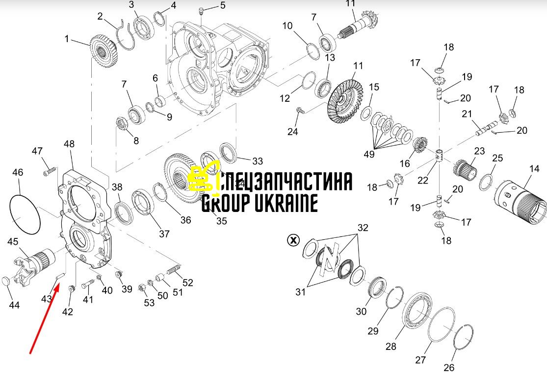 Дюбель New Holland, DANA SPICER