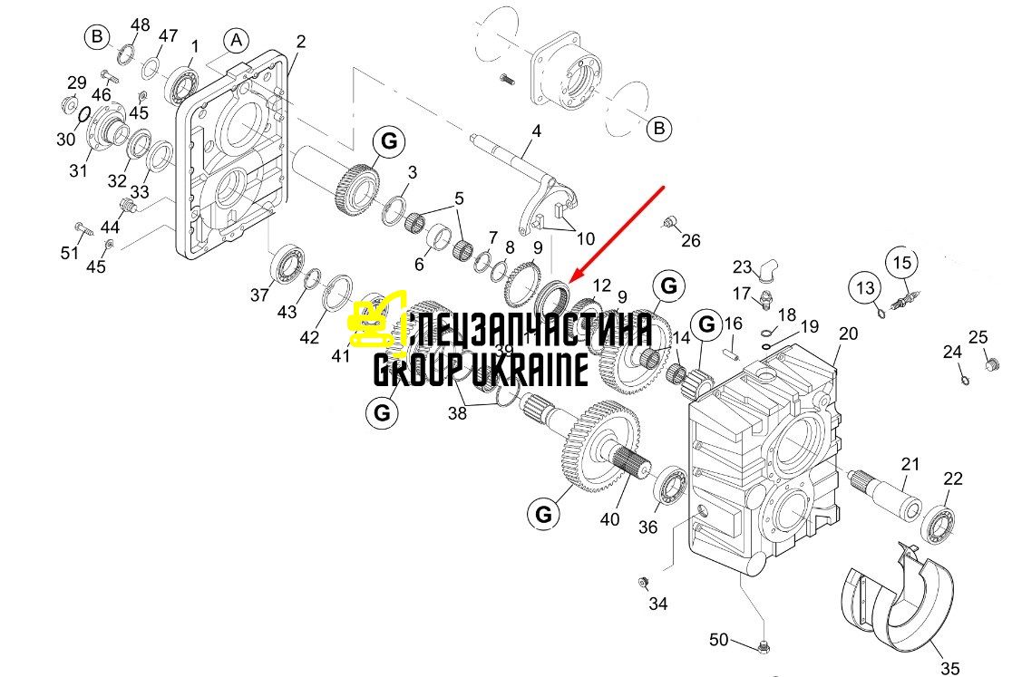 153310953 Привідна втулка New Holland