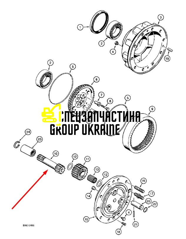 131298 (196091A1, 593374) Піввісь Carraro