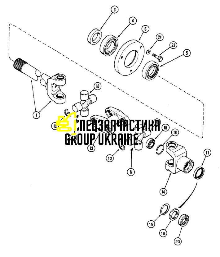 235628A1 (81874871, 86014002, 86505054, DANA070HD107) Втулка кулака поворотного New Holland, Dana Spicer