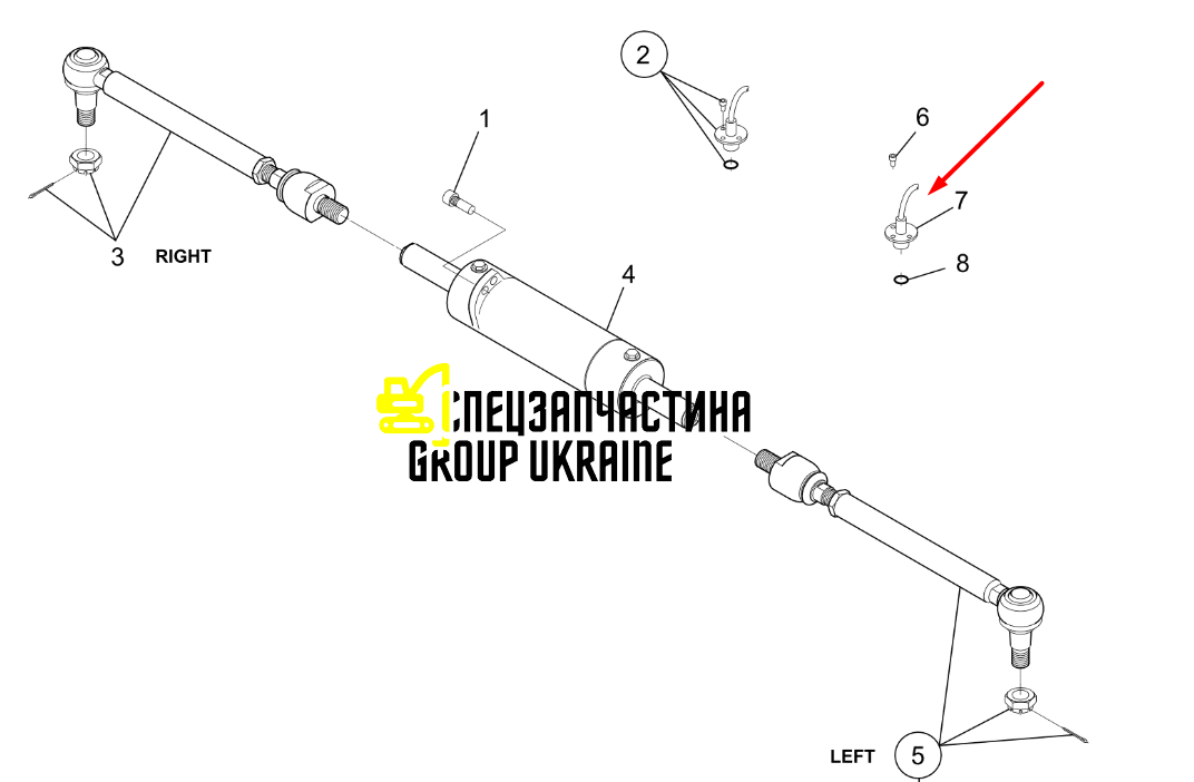 71482796 Датчик положення осі/повороту колеса New Holland, DANA SPICER