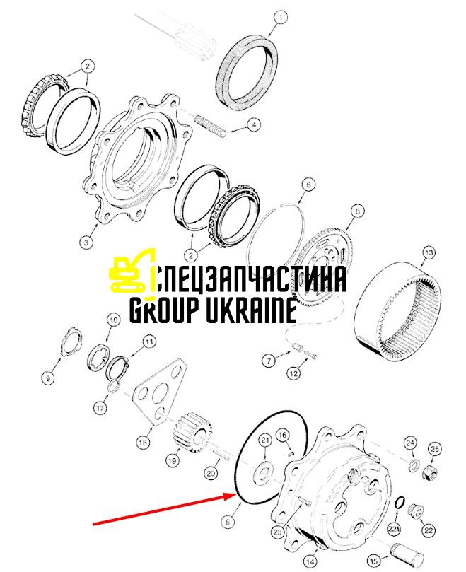 83983358 (028668) Кільце ущільнювача New Holland, Carraro