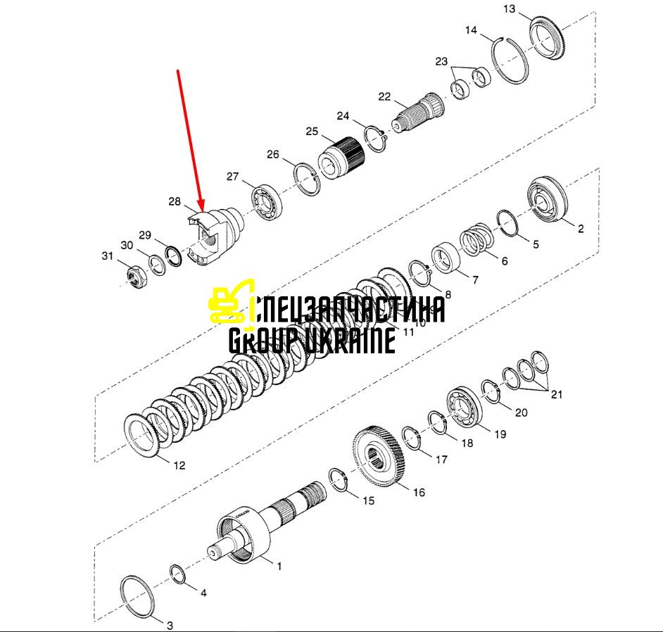 9969090 (4203852, 76086306, 9970058) Фланець New Holland для КПП Dana Spicer T16000