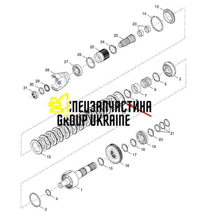 291578A1 (4215359) Диск фрикційний New Holland на КПП Dana Spicer T16000