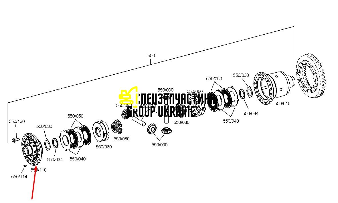 384509A1 (4481316004) Кришка корпусу диференціала New Holland, ZF