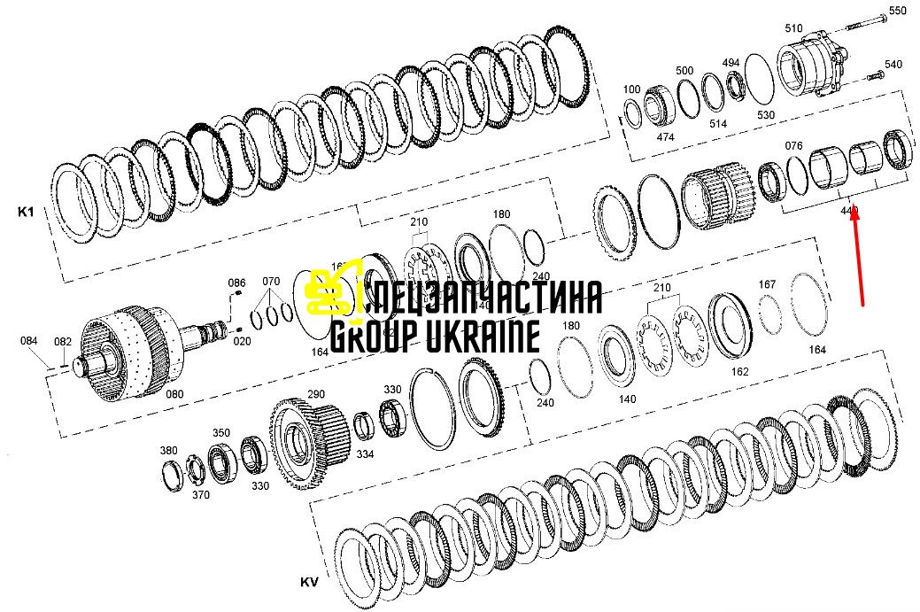 387201A1 (0735330504) Роликовий підшипник New Holland, ZF
