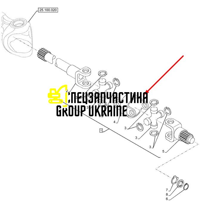 1537633C1 (040871, 10/905685, 1-33-742-753) Муфта New Holland, Carraro