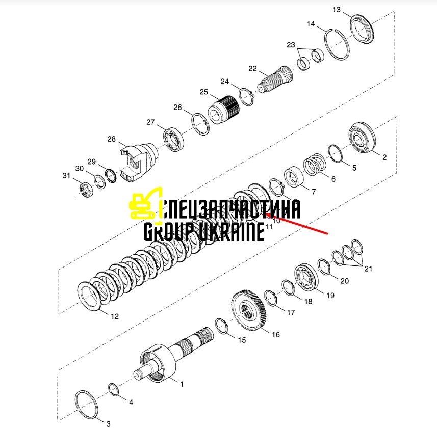 85808339 (4204267) Фрикційний диск КПП Т16000 New Holland, Dana Spicer