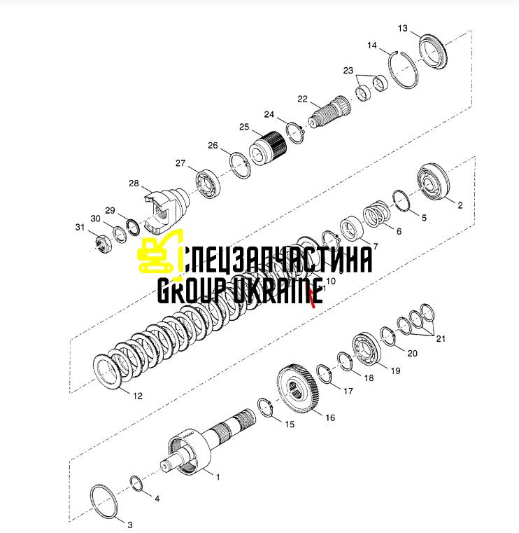 4215360 Диск фрикційний КПП Т16000 Dana Spicer