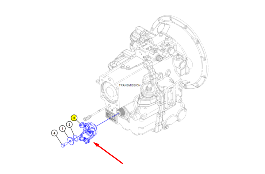 Фланець на передній карданний вал New Holland, ZF 4460315066